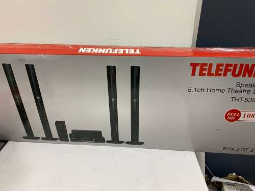 **BARGAIN BUY** DEMO AS NEW TELEFUNKEN TALL BOY HIFI SPEAKERS IN BOX - WORTH R1000 -GRAB IT@R599!