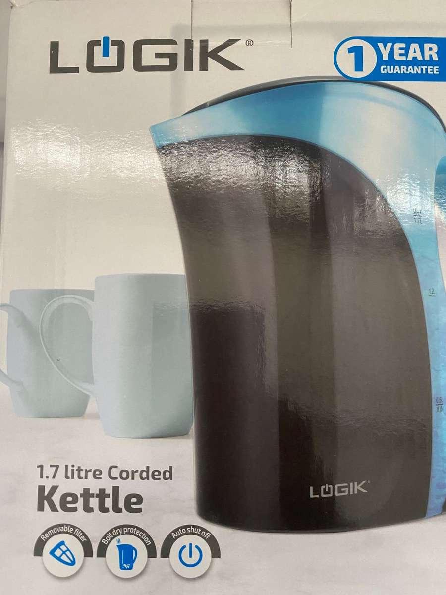 LOGIK 1.7L Auto Kettle Black RSH-080443 RSH-080443-BLK