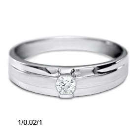 Real & Natural 0.10Cts Diamond Wedding Ring.