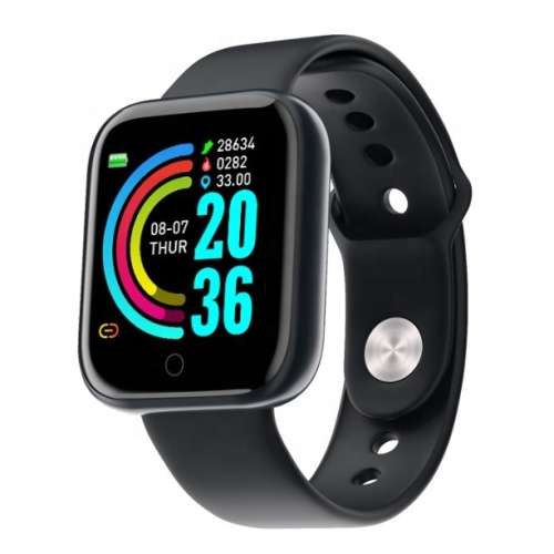 Fitness Tracker Sports Watch (Band color Black)