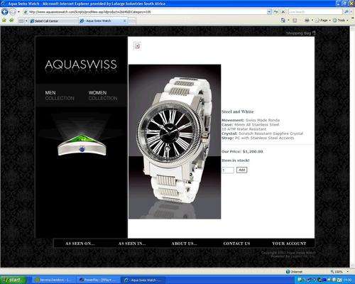 Brand new Aquaswiss Avalanche mens watch