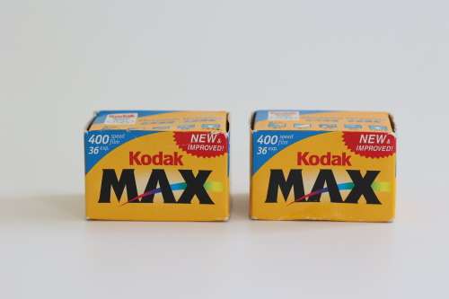 Lot of 2 Kodak Max 400 expired 35mm film rolls