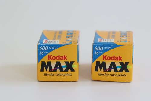 Lot of 2 Kodak Max 400 expired 35mm film rolls