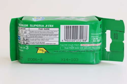 Pack of 3 Fujifilm Superia X-TRA 400 35mm expired film.