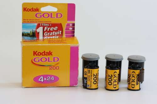 Lot of 3 Kodak Gold 200 expired 35mm films.