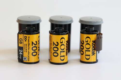 Lot of 3 Kodak Gold 200 expired 35mm films.