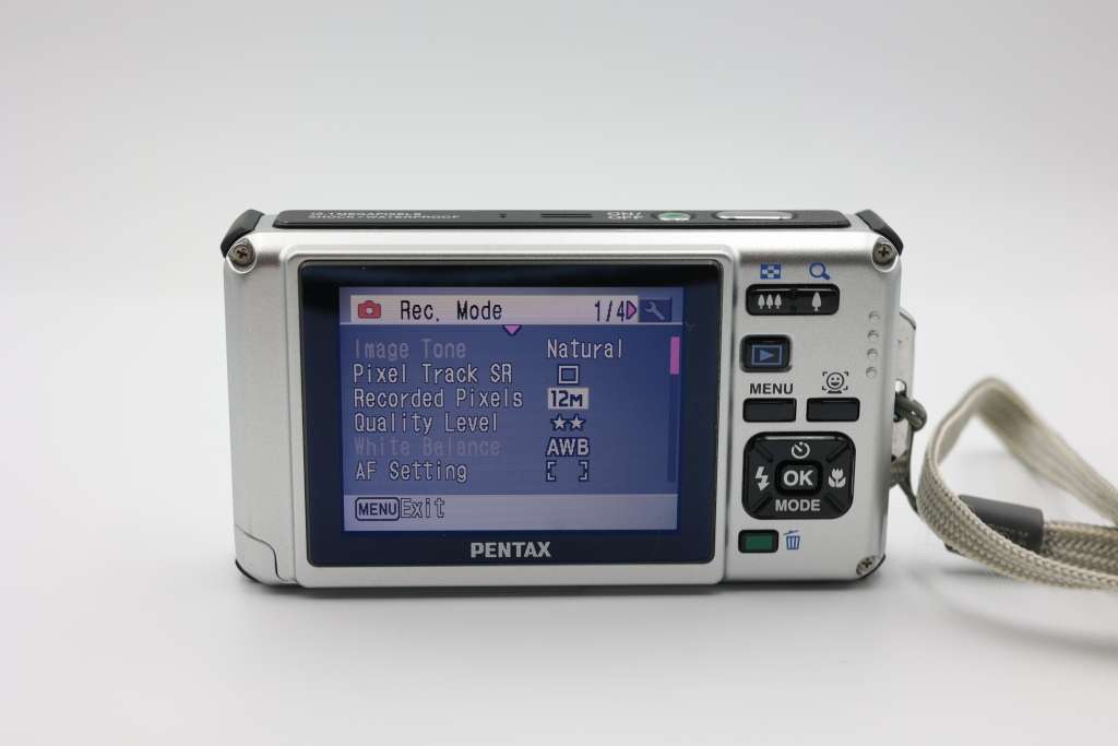 Pentax Optio W80 digital point and shoot camera (no charger).