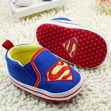SUPERMAN BABY SHOES.(new with tags attached.)