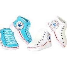 ALL STAR CONVERSE BOOTIES (SOCKS)....0-6months.....2 PAIRS BOXED SET. ONLY RED AND WHITE LEFT.