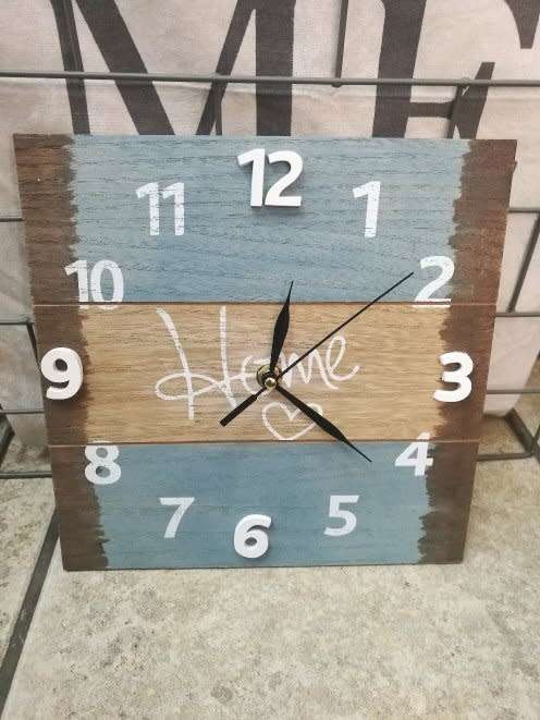 WALL CLOCK HANGING CLOCK WATCH WOODEN HOME DECORATION R70 EACH IF YOU BUY 10 UNITS MIX COLOURS