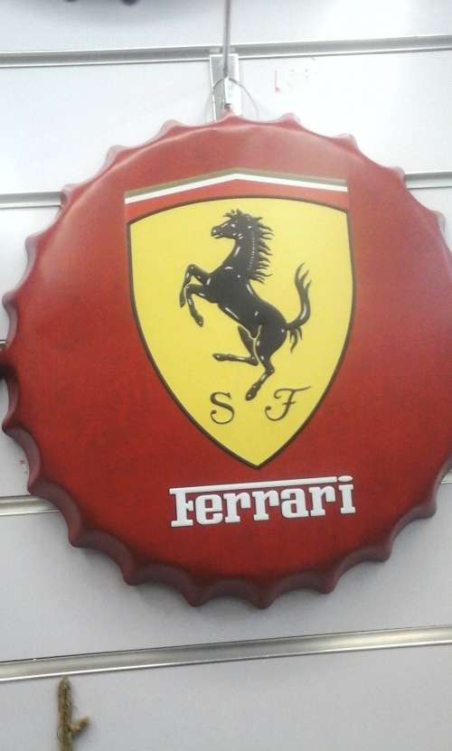 Retro Pub Bar Wall Poster Metal Tin Signs Painting Home Decor30*30cm FERRARI