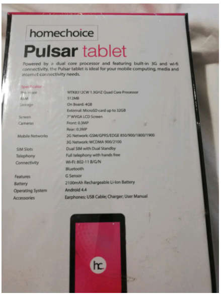 Homechoice Pulsar Tablet