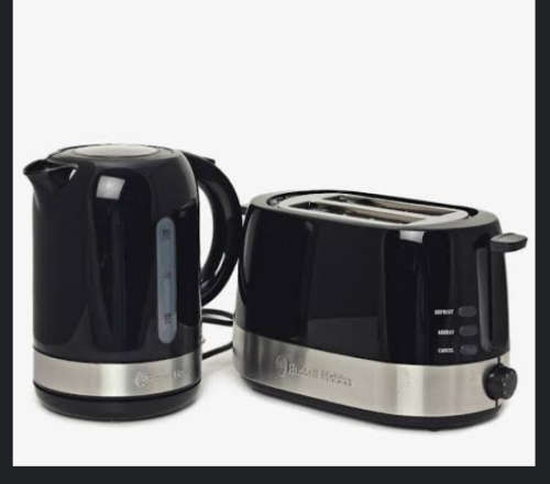 RUSSELL HOBBS GLOSS BLACK BREAKFAST PACK