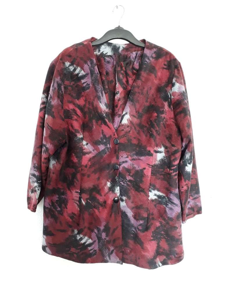 Dress Suit - Rusty Maroon Floral