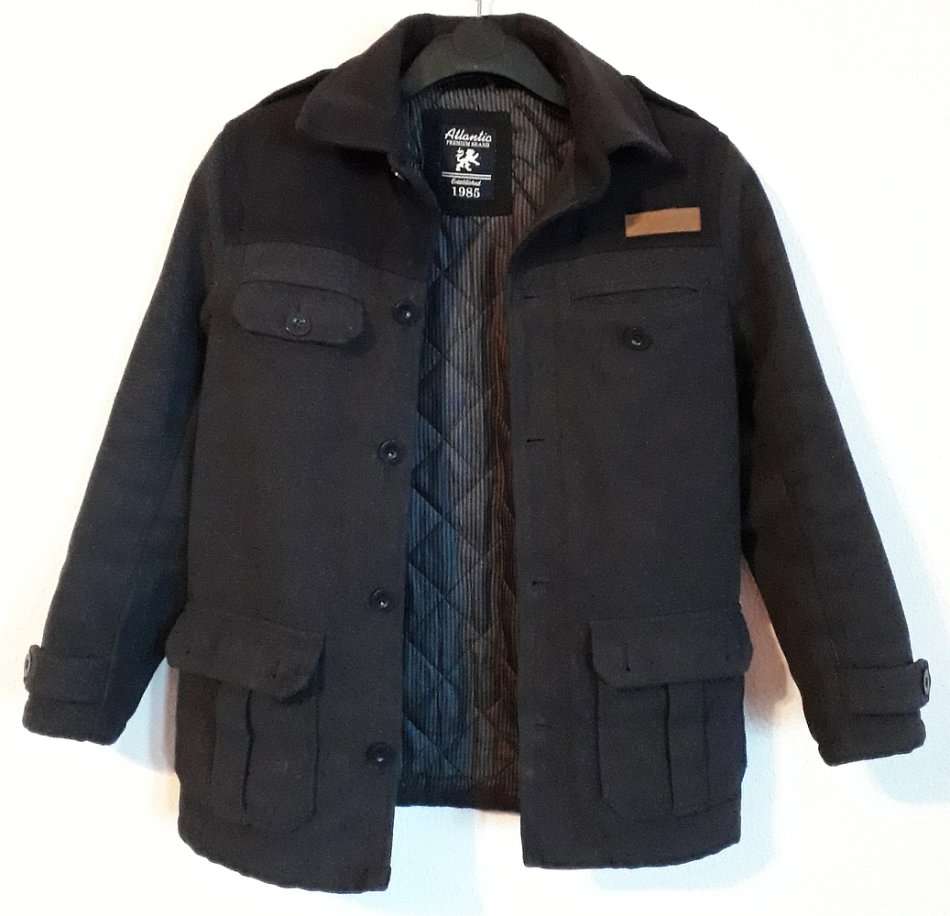 Premium Boy's Thick Padded Jacket - 11-12 years - Dark Grey