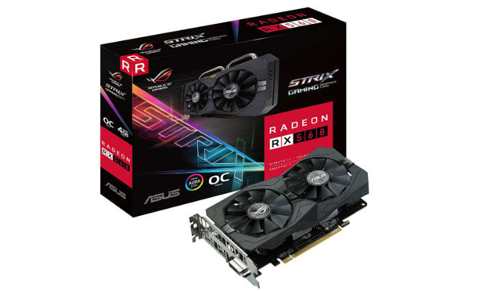 Asus Rog Strix RX 560 EVO Gaming OC 4GB Graphics Card