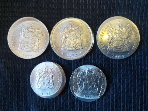 MISPRINT 20c, 10c, 2 Rand