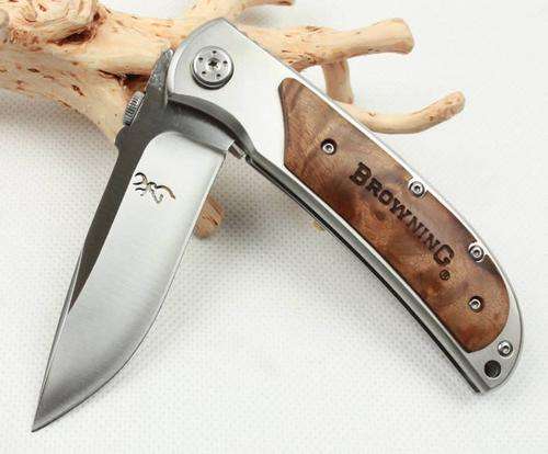 Browning Knife 338 Folding Pocket Knife 440C 58HRC Camping Knife Hunting Outdoor Tools Line Lock