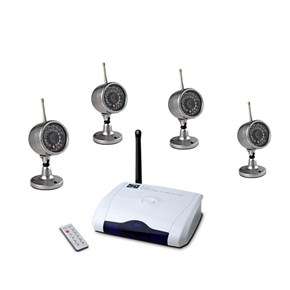 Wireless CCTV 4 Camera System With Reciever