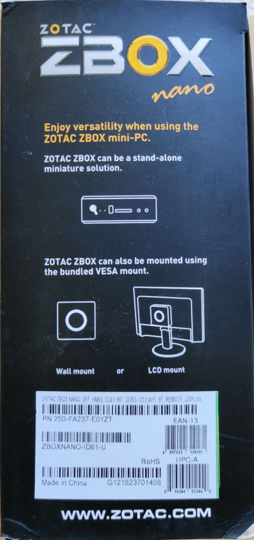 Zotac ZBox ID61 Plus