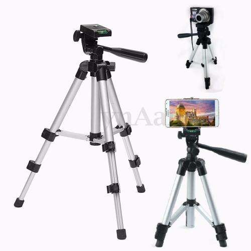 360° Professional Extendable Camera Tripod Phone Clip Holder Stand