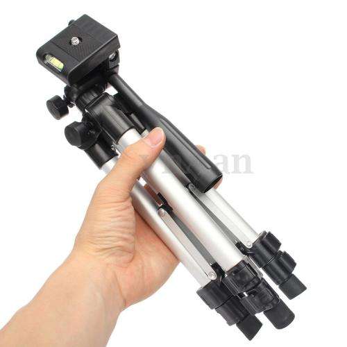 360° Professional Extendable Camera Tripod Phone Clip Holder Stand