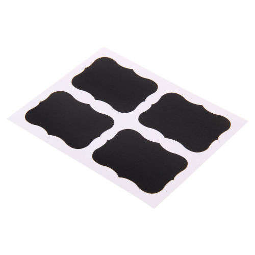 36 x Chalkboard Blackboard Craft Stickers Kitchen Jar Jam Label Chalk Board Decor