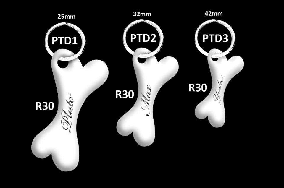 Pet Tags Stainless Steel Hand Engraved With Pets Name And A Contact NR