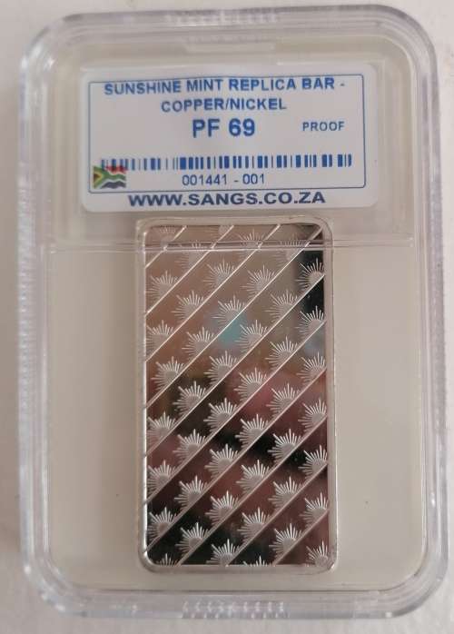 PF69 Sunshine Minting silver bar