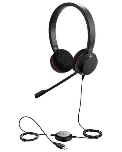 Jabra Evolve 20 UC Professional Headset (Black) - For Business
