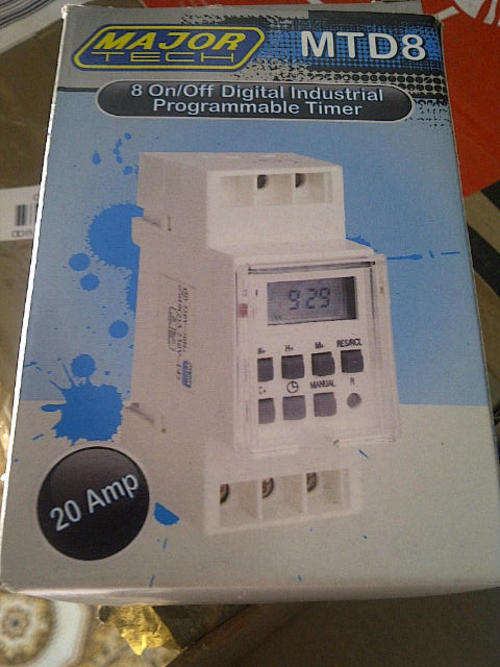 (GYser, Lights, Pool Pump Timer) On/Off Digital Industrial Programmable Timer - NEW