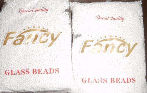 2 x PKT White Glass Beads