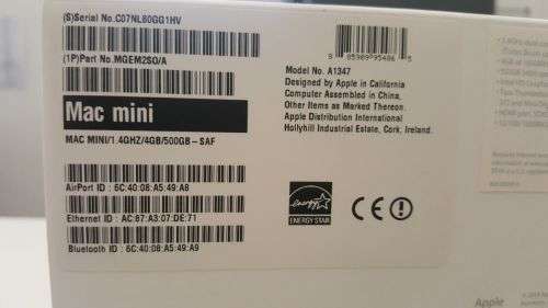 Mac Mini A1347 Mint Condition