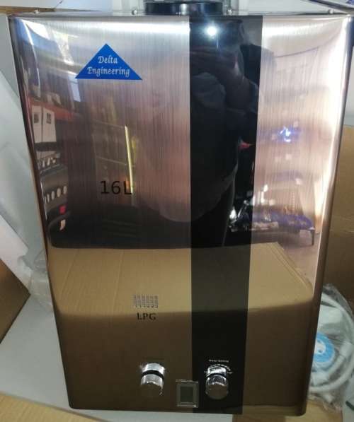 Delta Engineering Stainless Steel 16lt Gas Geyser + FREE DELIVERY