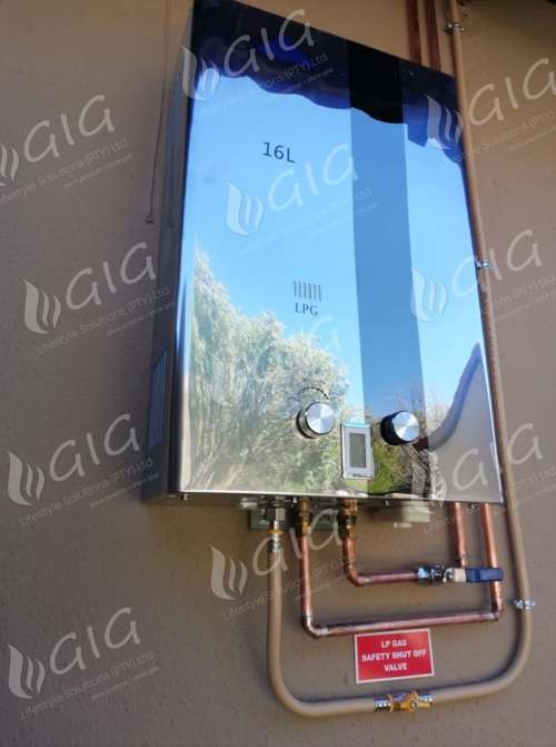 Delta Engineering Stainless Steel 16lt Gas Geyser