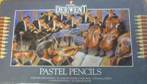 DERWENT PASTEL PENCIL SET 72 PIECE SET ( IN TIN.)