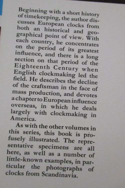 EUROPEAN CLOCKS By E J Tyler