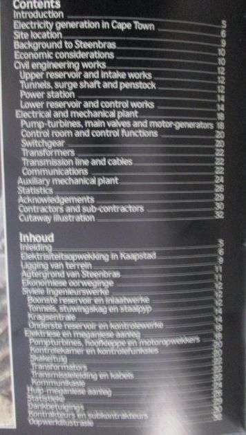 STEENBRAS HYDROELECTRIC PUMPED-STORAGE SCHEME (Bilingual)