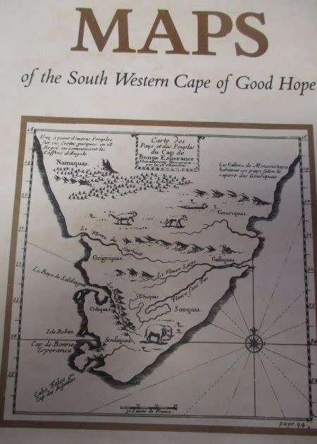 MAPS OF THE SOUTH WESTERN CAPE OF GOOD HOPE Comp. M Cartwright