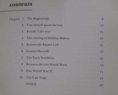 KOMMETJIE, C.P. ITS STORY By John F Midgley