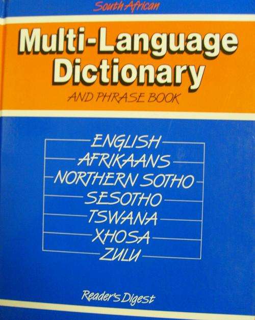 MULTI-LANGUAGE DICTIONARY AND PHRASE BOOK.
