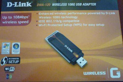 D-LINK DWA-120 WIRELESS 108GB USB ADAPTER