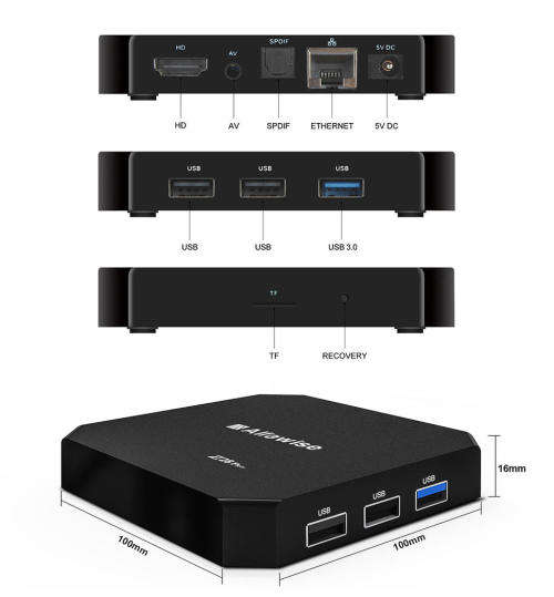 Alfawise Z28 Pro Android 7.1 TV Box (2GB RAM + 16GB ROM) ** PRELOADED with DSTV Now