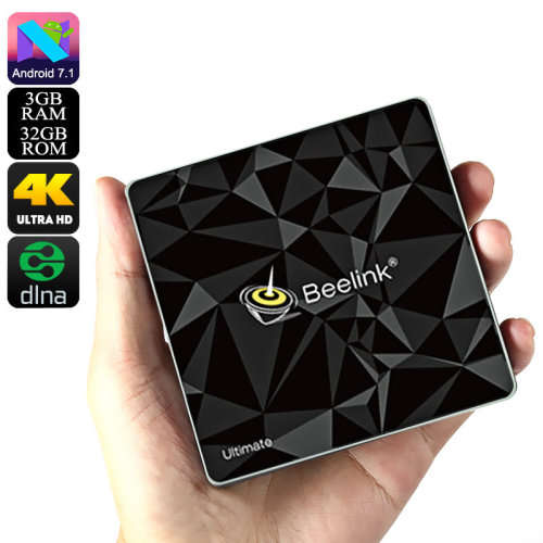 Beelink GT1 Ultimate Android 7.1 TV Box (3GB RAM +32GB ROM) + FREE Wireless Mini Backlit Keyboard