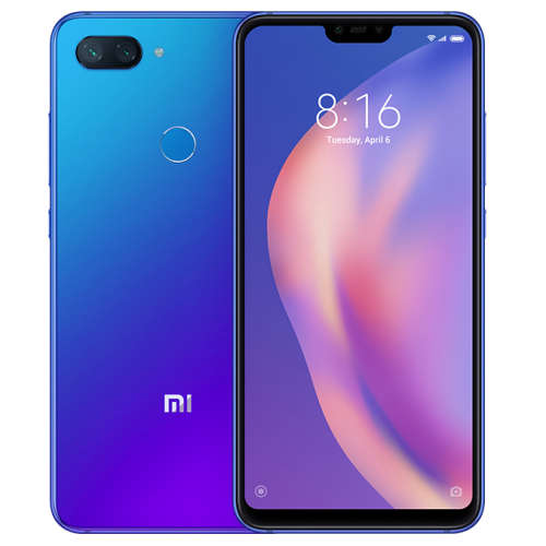 Xiaomi Mi 8 Lite Global Version 6.26 inch 6GB 128GB Snapdragon 660 Octa core 4G Smartphone - Blue