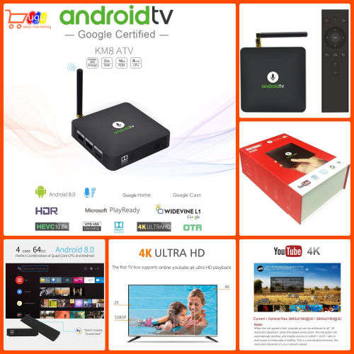 Mecool KM8 Android 8.0 Google Certified TV Box (2GB RAM/16GB ROM) ** With Voice Control Remote