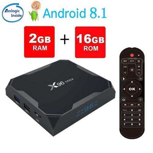 X96 Max Android 8.1 TV Box (2GB + 16GB )** + FREE Mini Wireless Keyboard * * DSTV, Netflix, Showmax