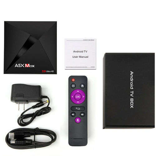 A5X Max Android 9.0 TV Box (4GB RAM/ 32GB ROM) **+ FREE Wireless Mini Keyboard !! **DSTV Now,Netflix