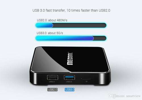 Mecool KM3 Android 9.0 TV Box (4GB RAM/64GB ROM) **Google Certified **+ Wireless Keyboard