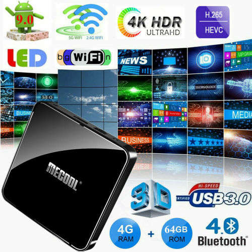 Mecool KM3 Android 9.0 TV Box (4GB RAM/64GB ROM) **Google Certified **+ Wireless Keyboard